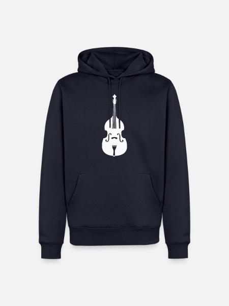 Kontrabass - Männer Premium Bio Hoodie - Navy