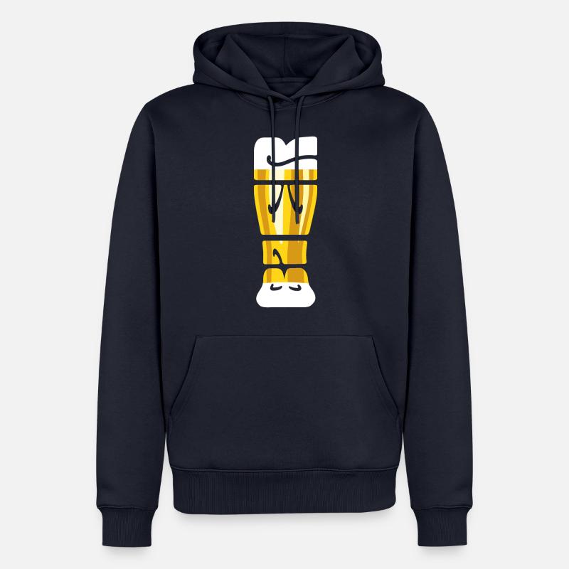 Durst - Bier Glas - Weizenbier - Spruch - Männer Premium Bio Hoodie - Navy