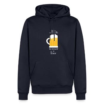Brauer Bier Brauen Braumeister Hopfen Geschenk - Männer Premium Bio Hoodie - Navy - Vorne - Nico (187cm)
