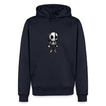 Skelett Comic Halloween Baby - Männer Premium Bio Hoodie - Navy - Vorne - Nico (187cm)