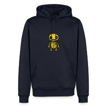Schildkröte Halloween Tier - Männer Premium Bio Hoodie - Navy - Vorne - Nico (187cm)