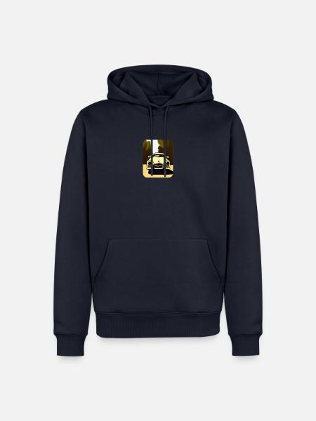 Cooles Retro Auto - Männer Premium Bio Hoodie - Navy