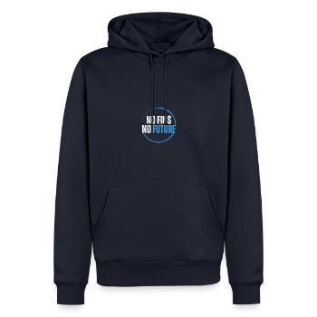 No Fins No Future Safe Sharks - Männer Premium Bio Hoodie - Navy - Vorne - Nico (187cm)