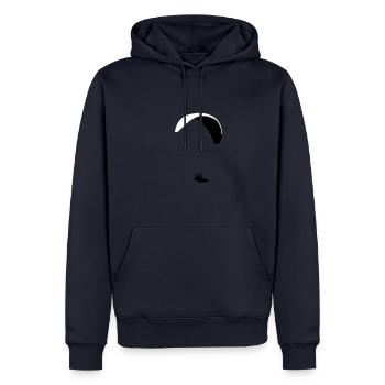 Paraglider - Gleitschirm XC - Männer Premium Bio Hoodie - Navy - Vorne - Nico (187cm)