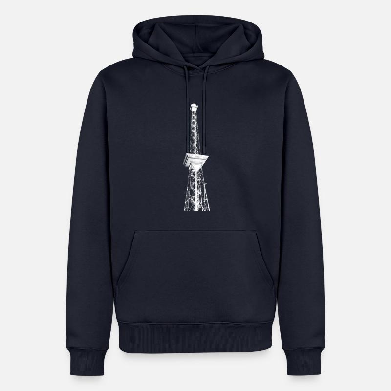 Funkturm Berlin - Männer Premium Bio Hoodie - Navy