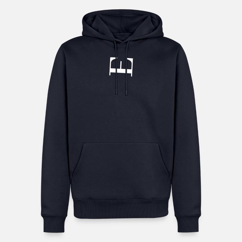 E - Männer Premium Bio Hoodie - Navy