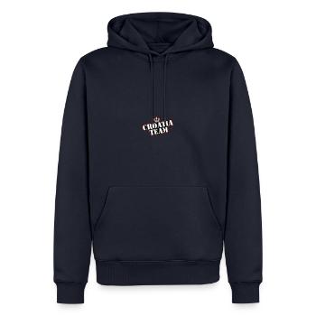 Croatia Team - Men’s Premium Organic Hoodie - navy - Front - Nico (187cm)