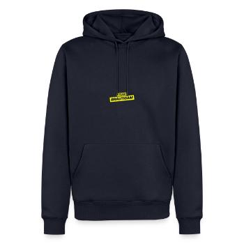 Team Bräutigam Hochzeitsfeier Hochzeit - Männer Premium Bio Hoodie - Navy - Vorne - Nico (187cm)