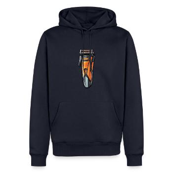 Hair clippers, hairdresser, barber - Men’s Premium Organic Hoodie - navy - Front - Nico (187cm)