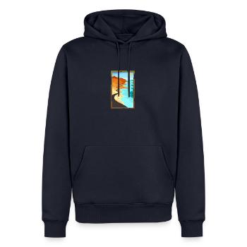 Summer Vibes - Men’s Premium Organic Hoodie - navy - Front - Nico (187cm)