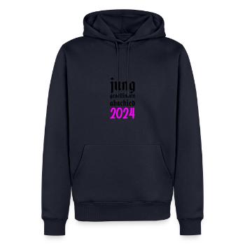 Junggesellinnenabschied 2024 Junggesellin - Männer Premium Bio Hoodie - Navy - Vorne - Nico (187cm)