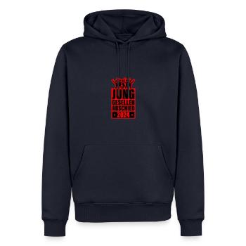Junggesellen Abschied 2024 Jga - Männer Premium Bio Hoodie - Navy - Vorne - Nico (187cm)