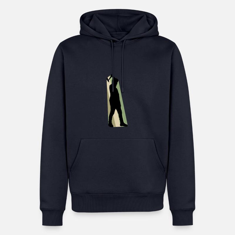 Axt Axt Axt - Männer Premium Bio Hoodie - Navy