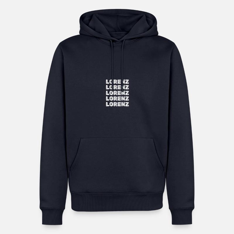 Lorenz Lorenz - Männer Premium Bio Hoodie - Navy
