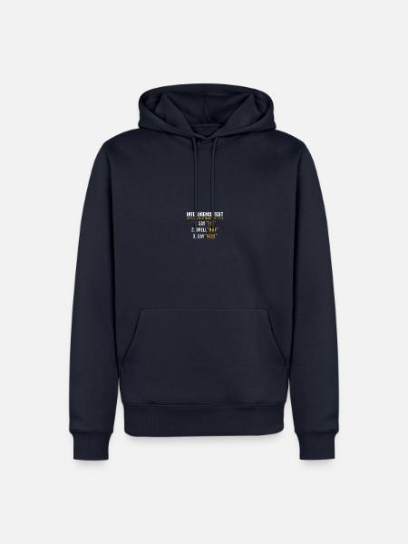 Intelligence Test - Männer Premium Bio Hoodie - Navy