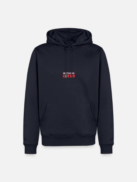Shuttlecock Lover Badminton Lover - Männer Premium Bio Hoodie - Navy