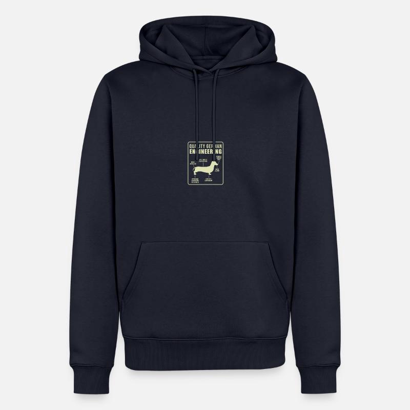 Quality German Engineering Daschund - Männer Premium Bio Hoodie - Navy