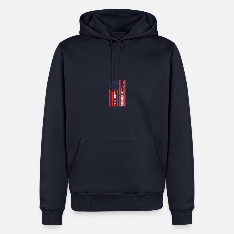 I Study Triggernometry - Männer Premium Bio Hoodie - Navy