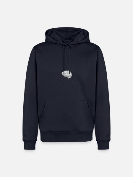 Human Anatomy Brain - Männer Premium Bio Hoodie - Navy