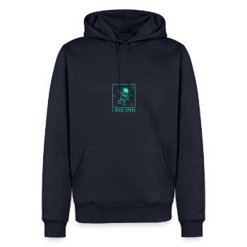 I Need Space Dad Jokes - Männer Premium Bio Hoodie - Navy - Vorne - Nico (187cm)