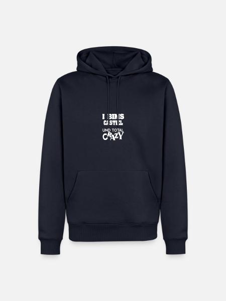 Castiel als Vorname - Männer Premium Bio Hoodie - Navy