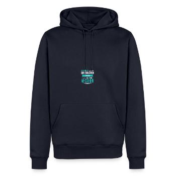 I can explain it to you/I can't explain it for you - Men’s Premium Organic Hoodie - navy - Front - Nico (187cm)