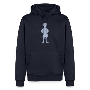 Médecin Médecine - Sweat à capuche Premium bio Homme - bleu marine - Devant - Nico (187cm)
