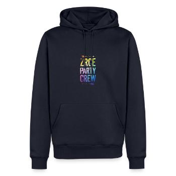 Dire de l’équipe de fête Zrce - Sweat à capuche Premium bio Homme - bleu marine - Devant - Nico (187cm)