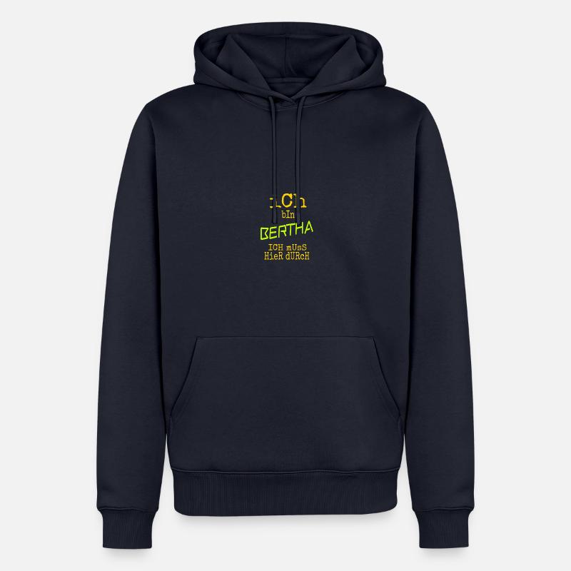 Bertha Bertha - Männer Premium Bio Hoodie - Navy