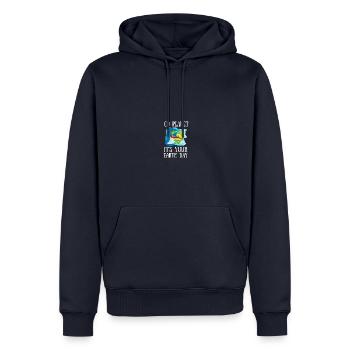 Go Planet It's Your Earth Day Rainbow - Männer Premium Bio Hoodie - Navy - Vorne - Nico (187cm)