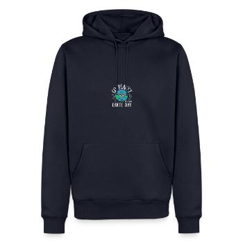 Go Planet It's Your Earth Day Rainbow - Männer Premium Bio Hoodie - Navy - Vorne - Nico (187cm)
