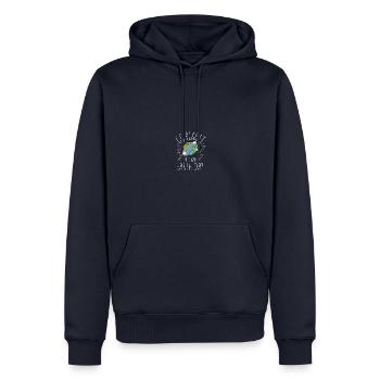 Go Planet It's Your Earth Day Rainbow - Männer Premium Bio Hoodie - Navy - Vorne - Nico (187cm)