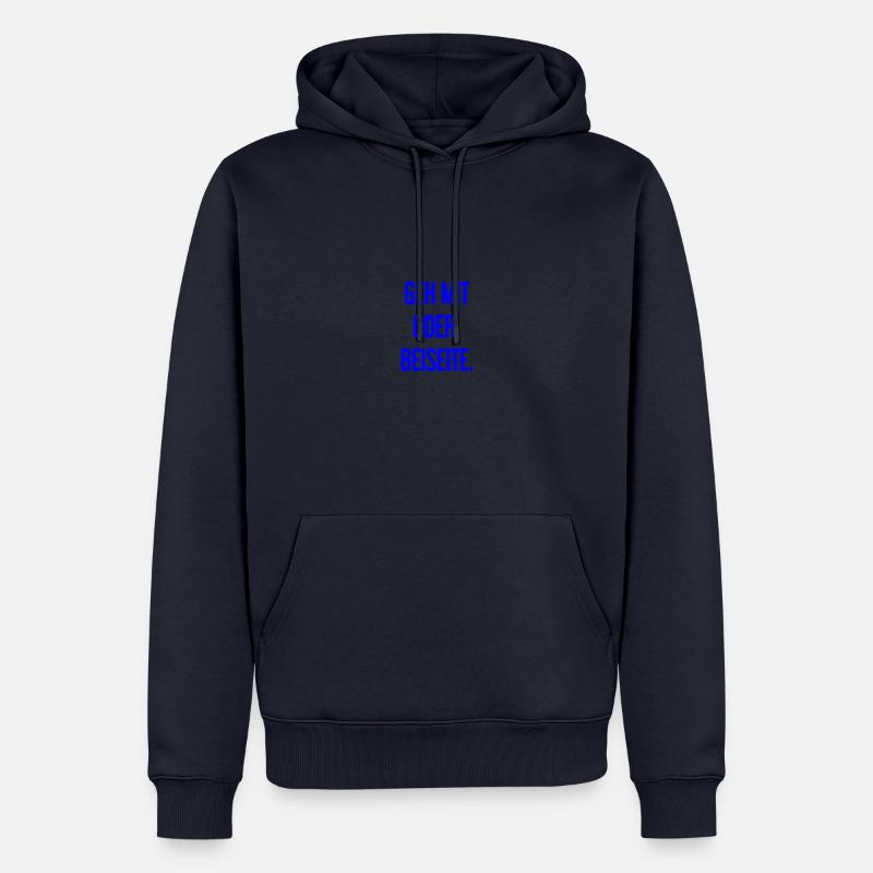 Geh mit oder beiseite - Männer Premium Bio Hoodie - Navy