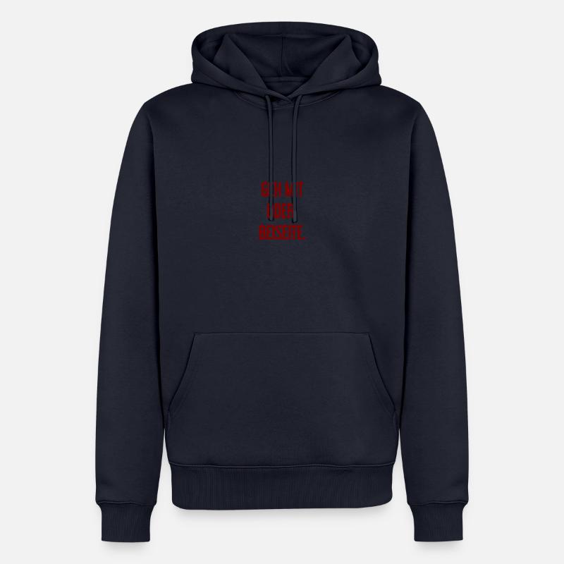 Geh mit oder beiseite - Männer Premium Bio Hoodie - Navy