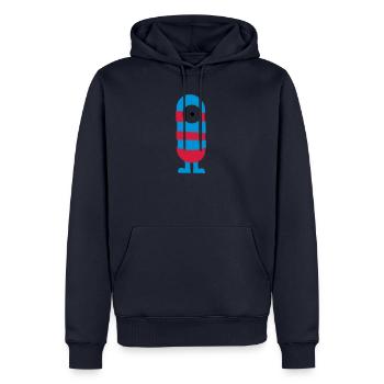 Monster - Männer Premium Bio Hoodie - Navy - Vorne - Nico (187cm)