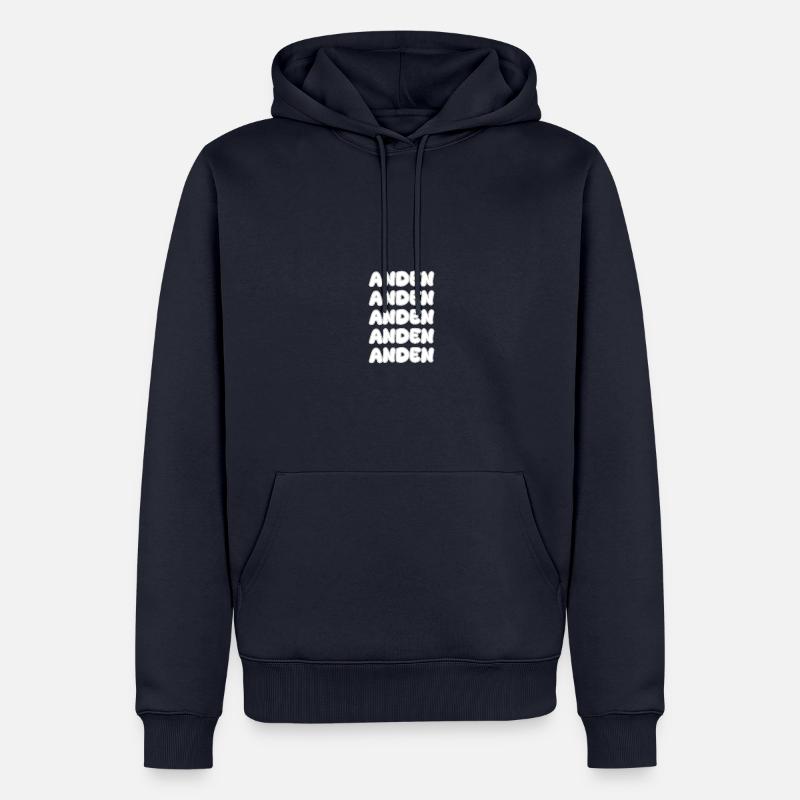Les Andes comme escalade - Sweat à capuche Premium bio Homme - bleu marine