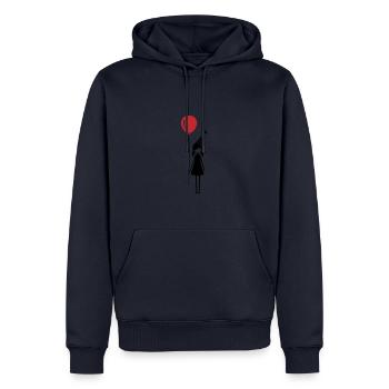 Anniversaire Ballon Fille Fête d’anniversaire des enfants - Sweat à capuche Premium bio Homme - bleu marine - Devant - Nico (187cm)