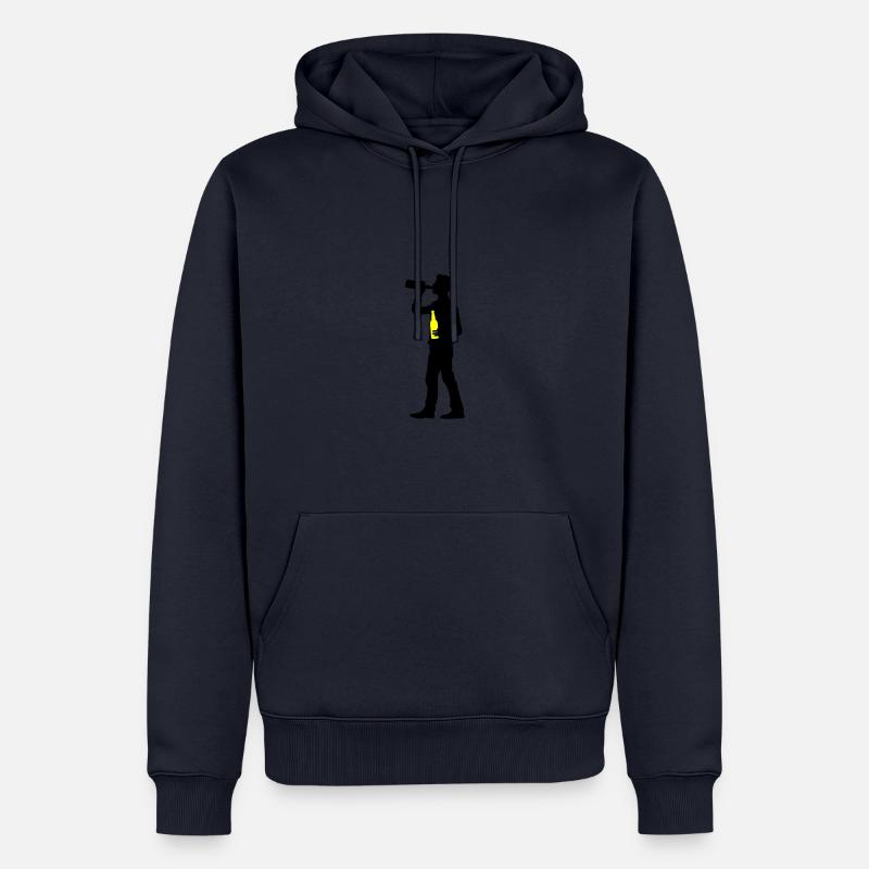 Trinker Bier - Männer Premium Bio Hoodie - Navy