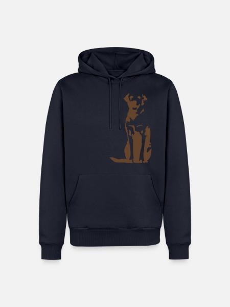 Labrador Retriever braun - Männer Premium Bio Hoodie - Navy