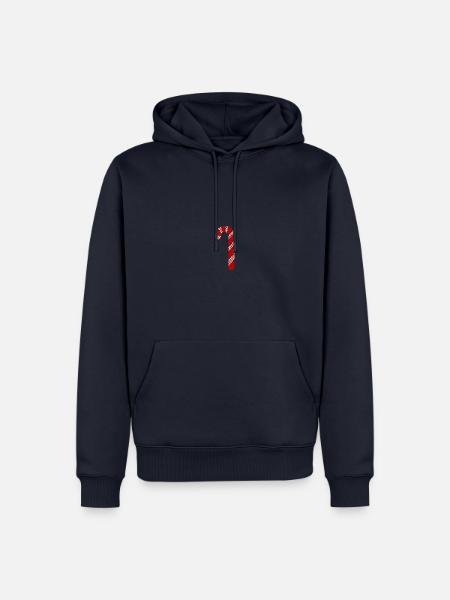 Weihnachten - Zuckerstange - Weihnachtspullover - Männer Premium Bio Hoodie - Navy