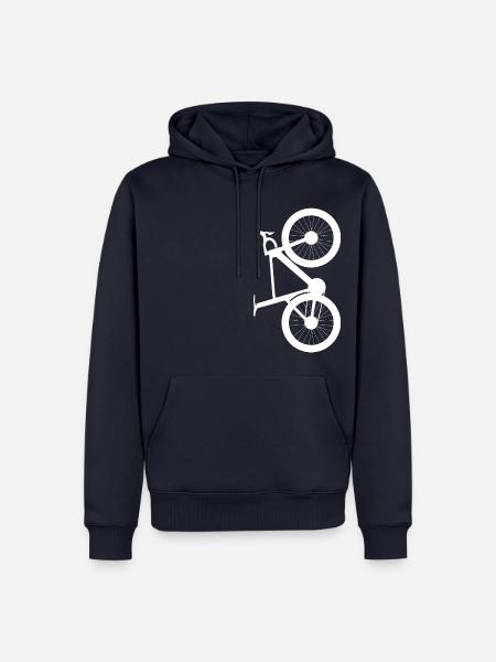 Bicycle Fahrrad T-Shirt | Radsport Damen, Herren - Männer Premium Bio Hoodie - Navy