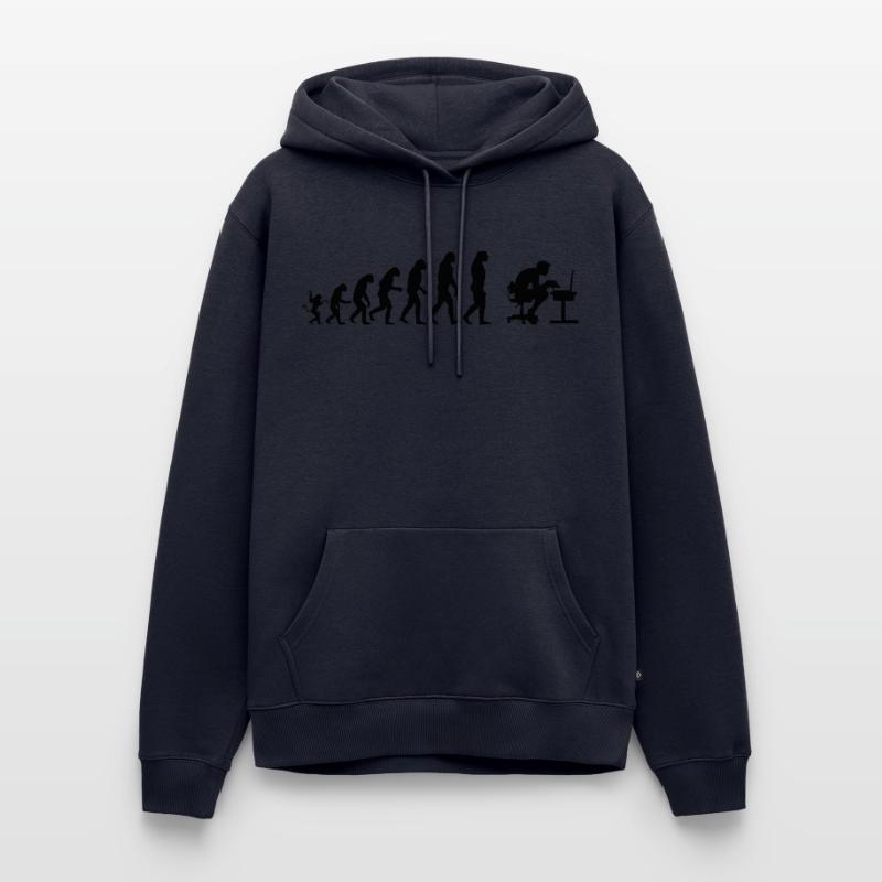 Computer Evolution Men’s Premium Organic Hoodie