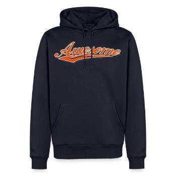 awesome beauty princess - Sweat à capuche Premium bio Homme - bleu marine - Devant - Nico (187cm)