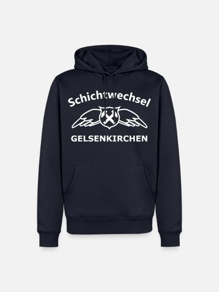 Schichtwechsel Gelsenkirchen Abzeichen Flügel - Männer Premium Bio Hoodie - Navy