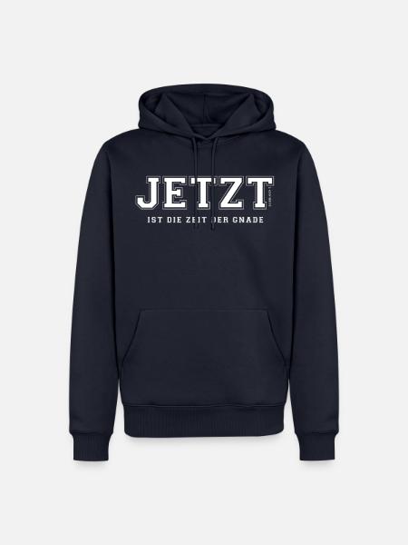 Jetzt ist die Zeit der Gnade - Männer Premium Bio Hoodie - Navy