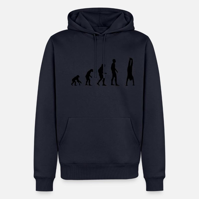 Poirier Evolution - Sweat à capuche Premium bio Homme - bleu marine