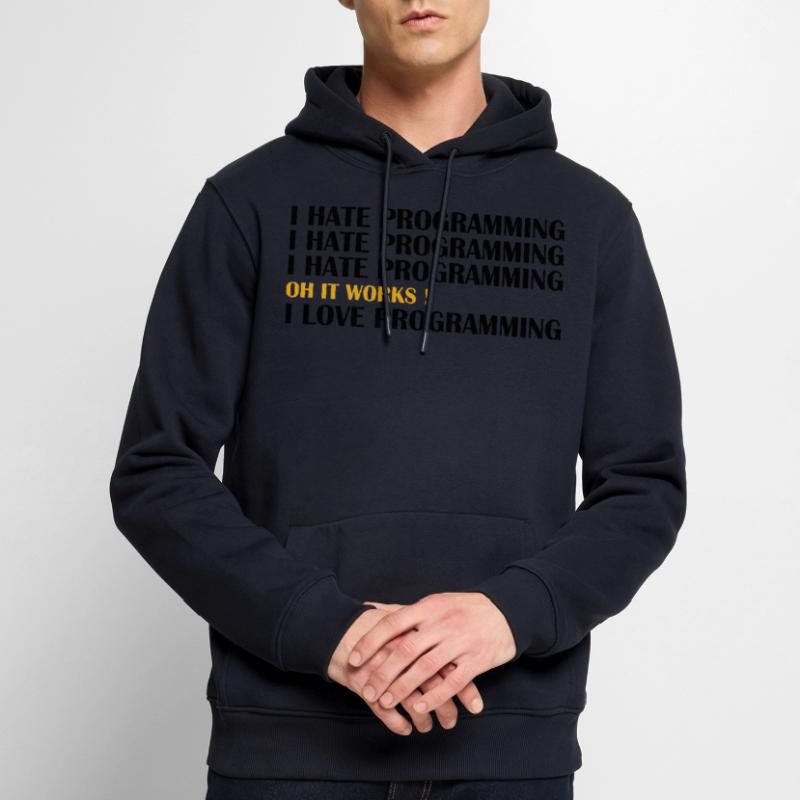 Computer Scientist Computer Science Student i love programming Men’s Premium Organic Hoodie