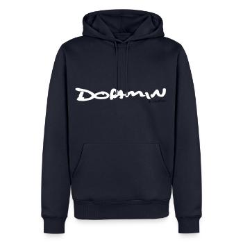 Dopamin by silviofukk - Männer Premium Bio Hoodie - Navy - Vorne - Nico (187cm)