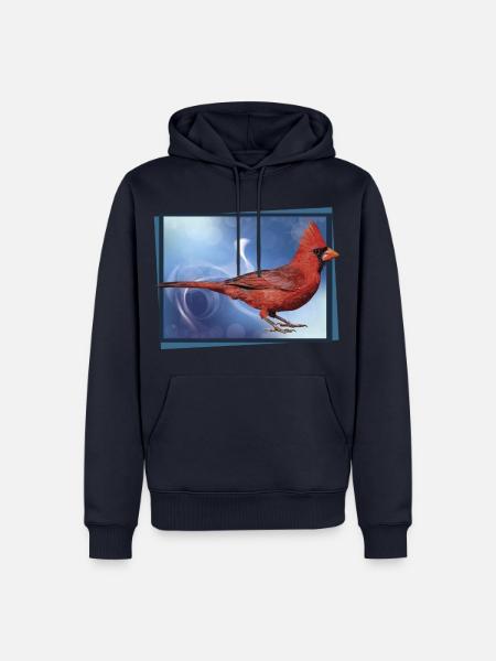 Der nördliche Kardinal - Männer Premium Bio Hoodie - Navy