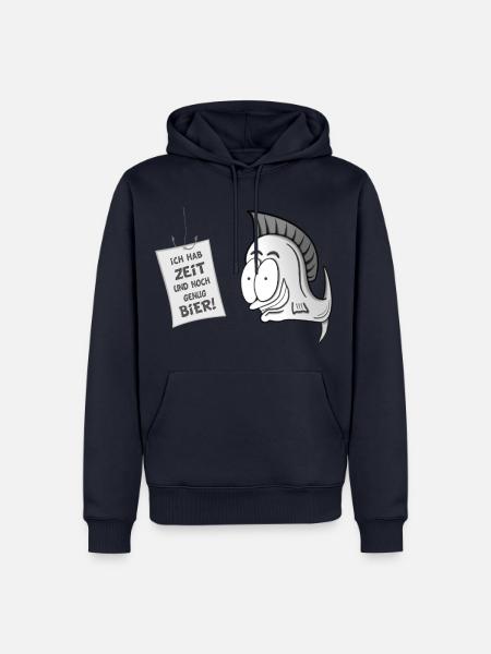Fisch Comic Angler - Männer Premium Bio Hoodie - Navy